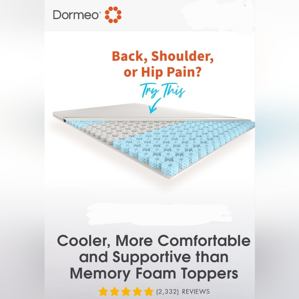 Dormeo Mattress Topper   Queen